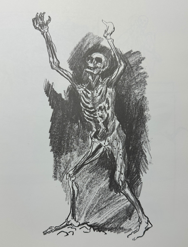 "Death" Study for the Fall of Man by Fred Shane, Image 1.