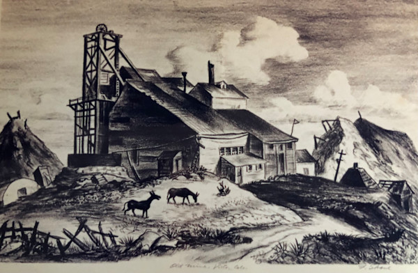 "Victor CO: Old Mine" from the left vantage by Fred Shane, Image 1.