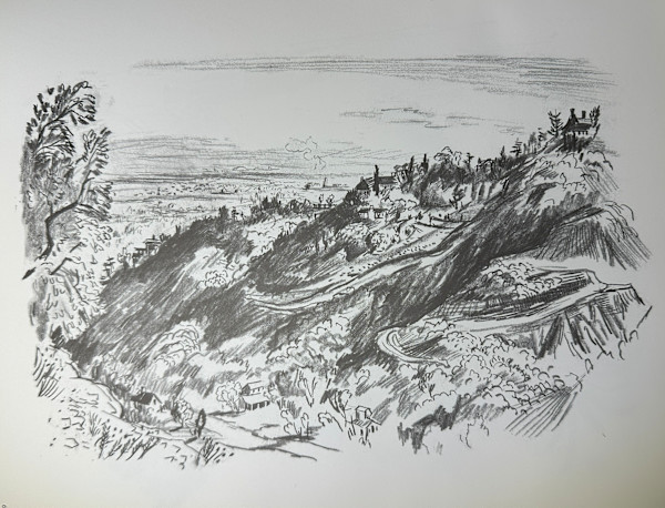 "View from My Brother's House" presumably in Bel Air, California by Fred Shane, Image 1.