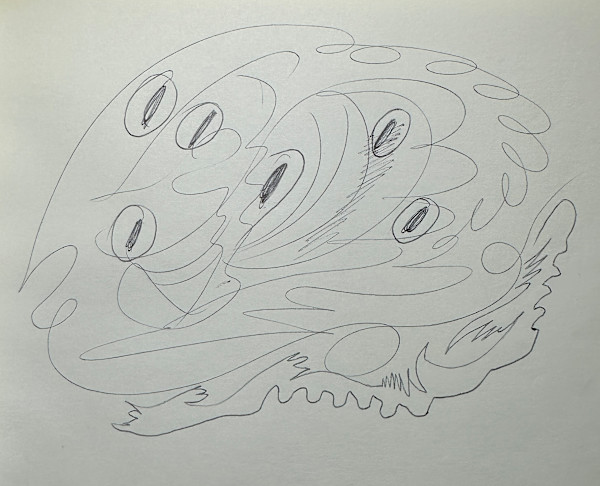 "Cat Eyes Doodle" named by CLL by Fred Shane, Image 1.