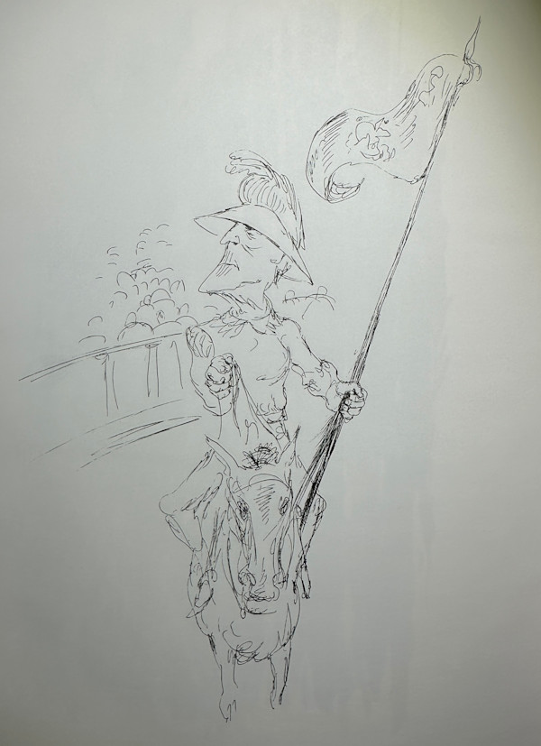 "Standard Bearer, The" Automatic drawing by Fred Shane, Image 1.