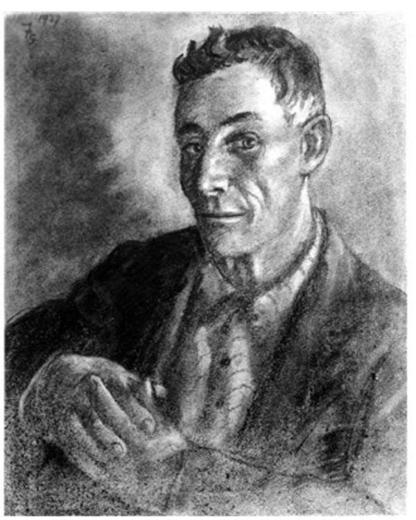 "Portrait of a Man, with Interlocked Fingers" named by CLL by Fred Shane