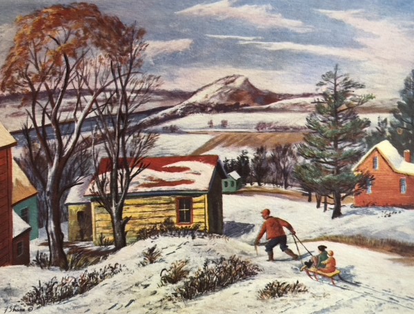 "Winter Landscape: Farmland in Winter" by Fred Shane