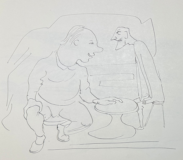 "Two Men at a Table" named by CLL by Fred Shane, Image 1.