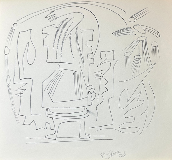 "Doodle Man with Shooting Stars" named by CLL by Fred Shane, Image 1.