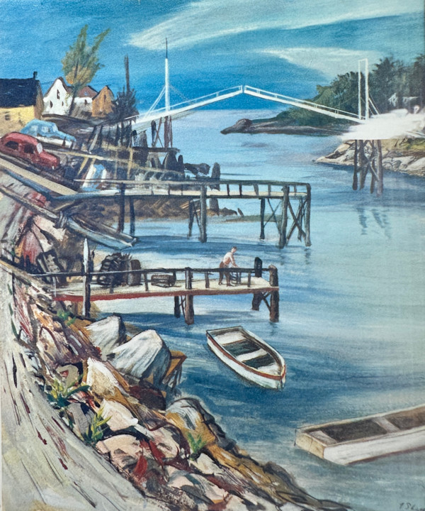 "Little Skiffs at the Dock" named by CLL by Fred Shane, Image 1.