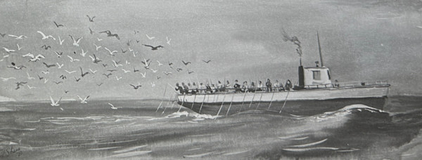 "Boat with a Flock of Seagulls" named by CLL by Fred Shane, Image 2.