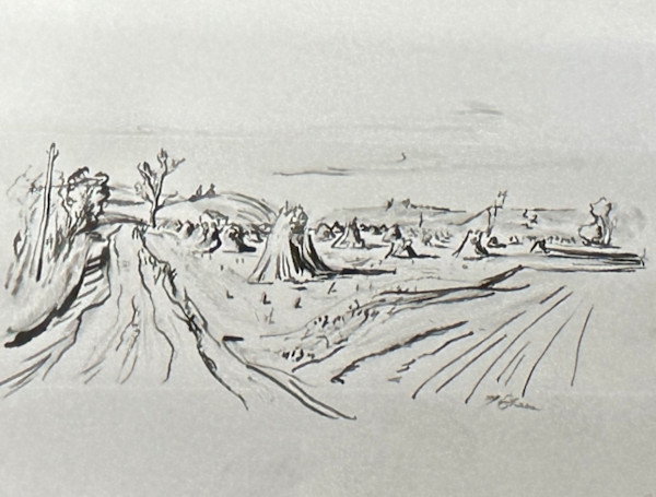 "Haystacks in the Field" named by CLL by Fred Shane, Image 1.