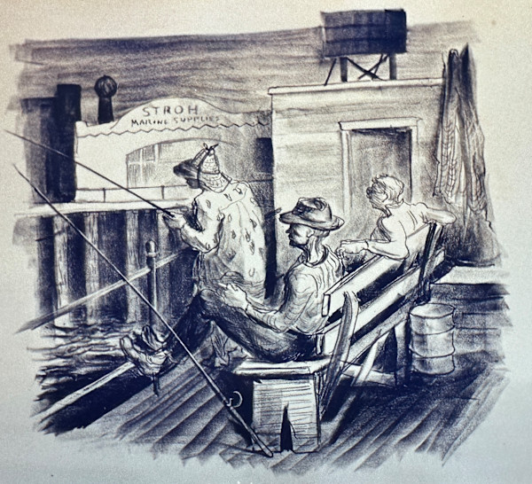 "Fishing  at Santa Monica Pier" by Fred Shane, Image 1.