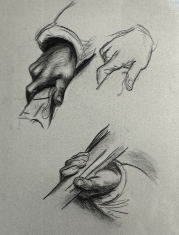 "Hand Study" named by CLL by Fred Shane, Image 1.