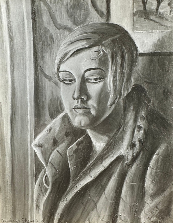 "Portrait: Woman in a Coat" named by CLL by Fred Shane, Image 1.