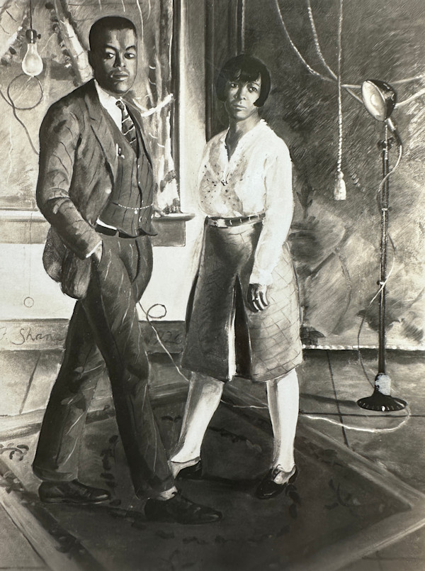 "Man and Woman Standing in the Room" named by CLL by Fred Shane, Image 1.