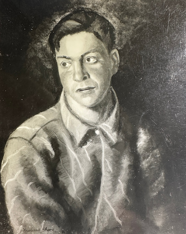 "Portrait: Young Man Gazing to His Right" named by CLL by Fred Shane, Image 1.