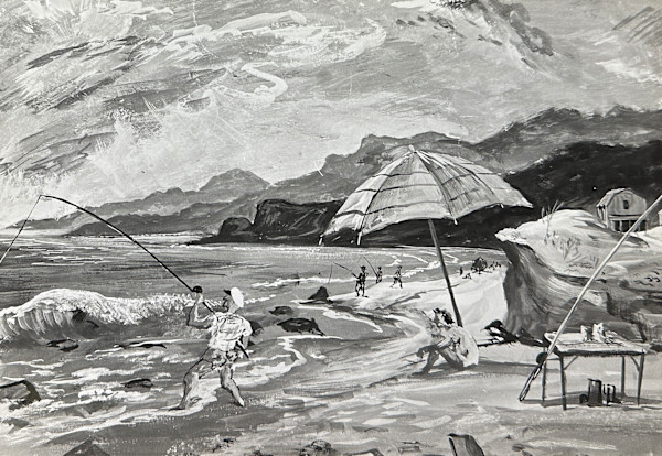 "Surf Fisherman" by Fred Shane, Image 1.