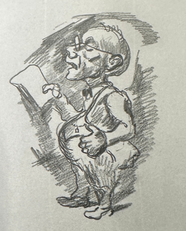 "Committee Report" cartoon sketch, named by CLL by Fred Shane, Image 1.