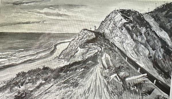"Lower California Coast Line" aka "Coast Highway, Lower California/Mexico" by Fred Shane, Image 1.