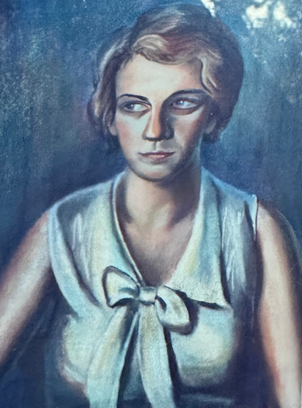 "Portrait: Woman in a Blouse with a Bow" named by CLL by Fred Shane, Image 1.