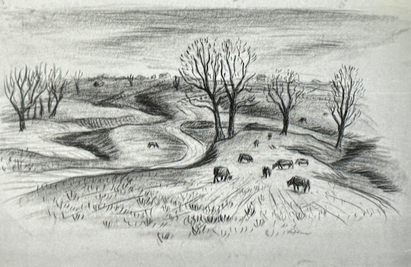 "Field with Cows" named by CLL by Fred Shane, Image 1.