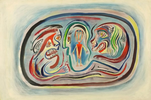 "Three Heads and a Man" named by cll by Fred Shane, Image 1.