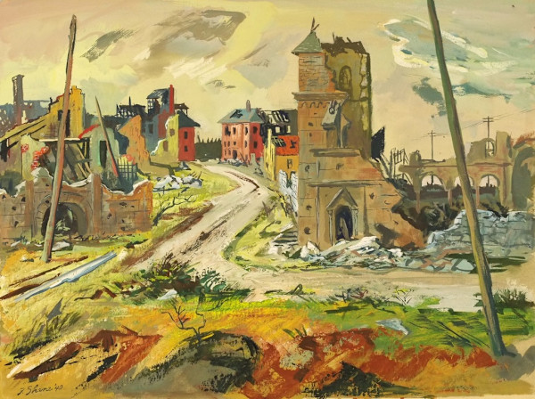 "Movie Set, Los Angeles" by Fred Shane, Image 1.