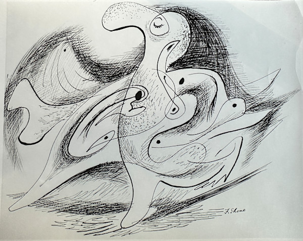 "Abstract: Sleeping Man" named by CLL by Fred Shane, Image 1.