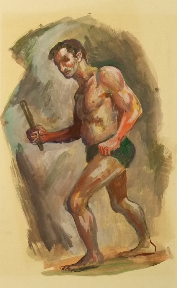 "Man with Baton by Fred Shane, Image 1.