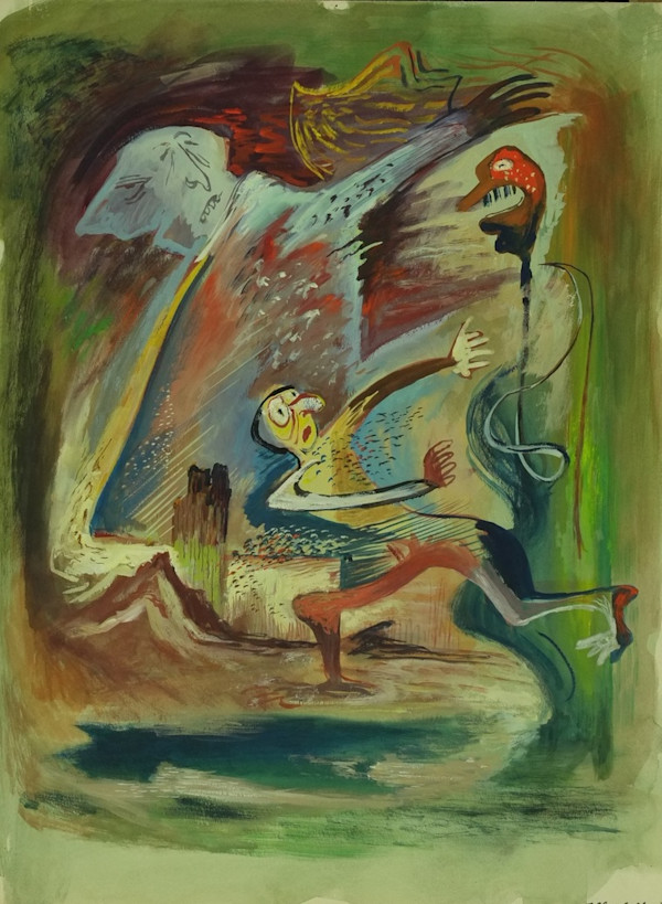 "Fleeing Figure" by Fred Shane, Image 1.