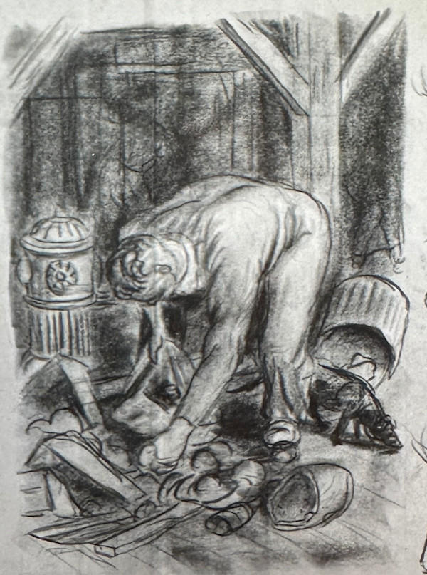 "Scavenger, The" sketch, named by CLL by Fred Shane, Image 1.