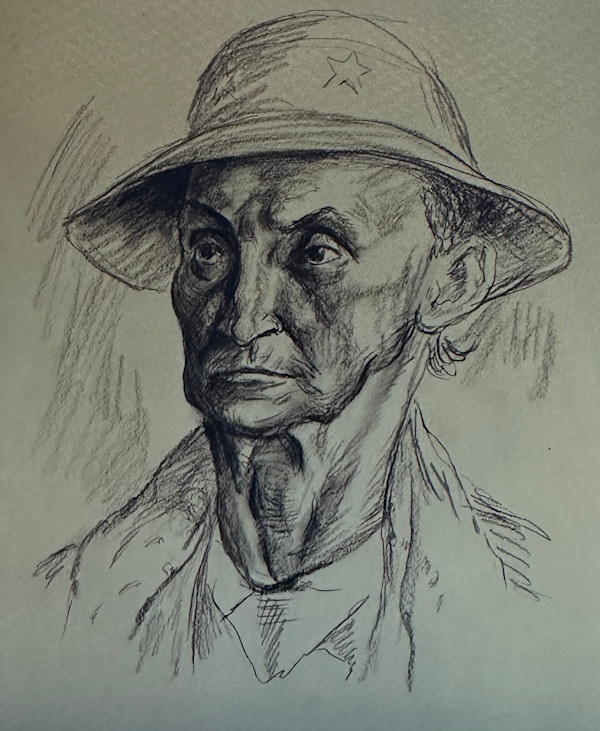 "Portrait: Mrs. Kate Robinson, Sketch" by Fred Shane, Image 1.