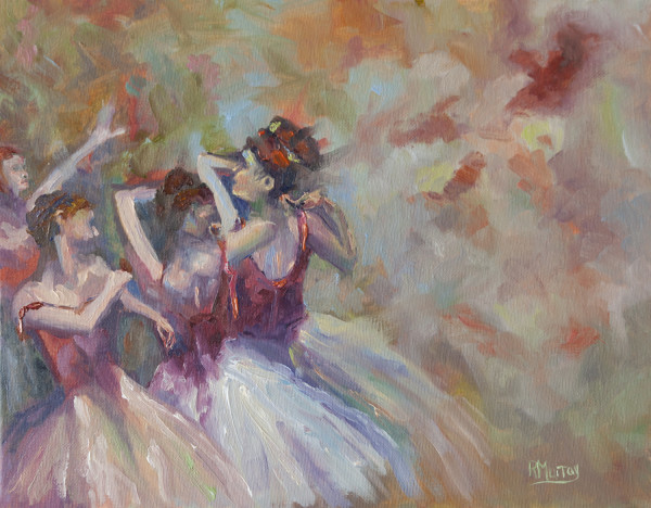 Four Dancers (After Degas) by Roberta Murray