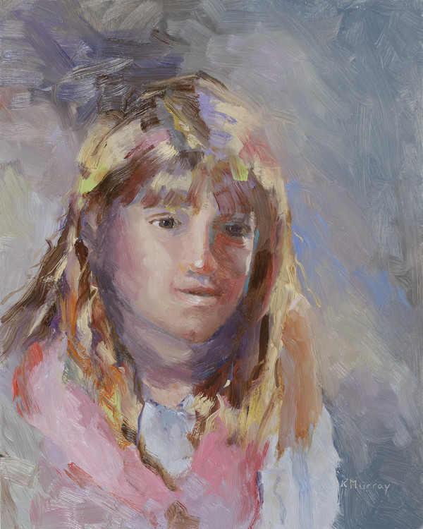 Young Girl In Pink by Roberta Murray
