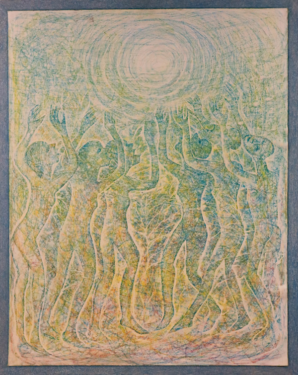 Boy Prayer Dark Blue by Eric Jean-Louis