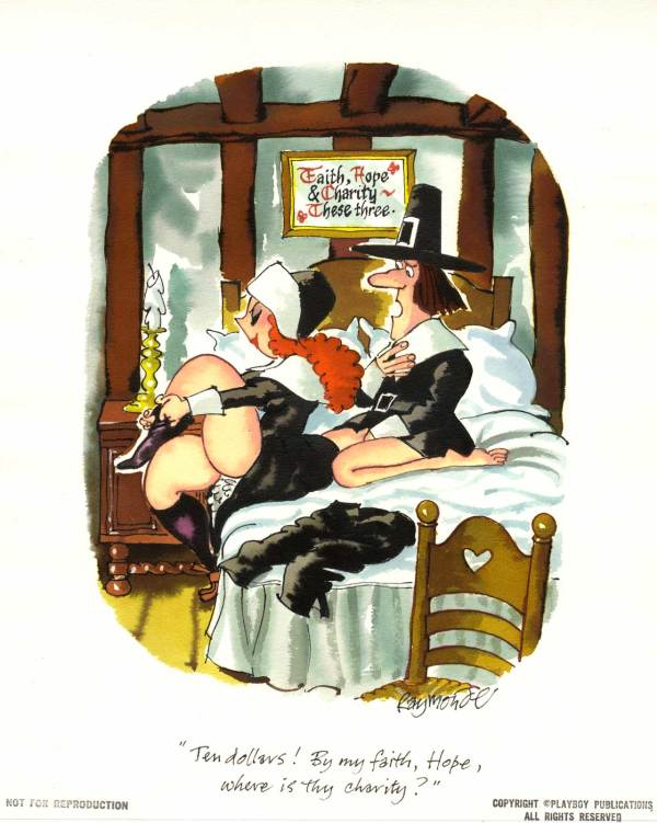 1981, November Published Playboy Cartoon by Paul Raymonde