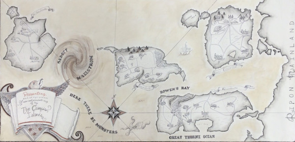 A New & Accurate map of the Caampis Islands by Taima Mary Anne Kern
