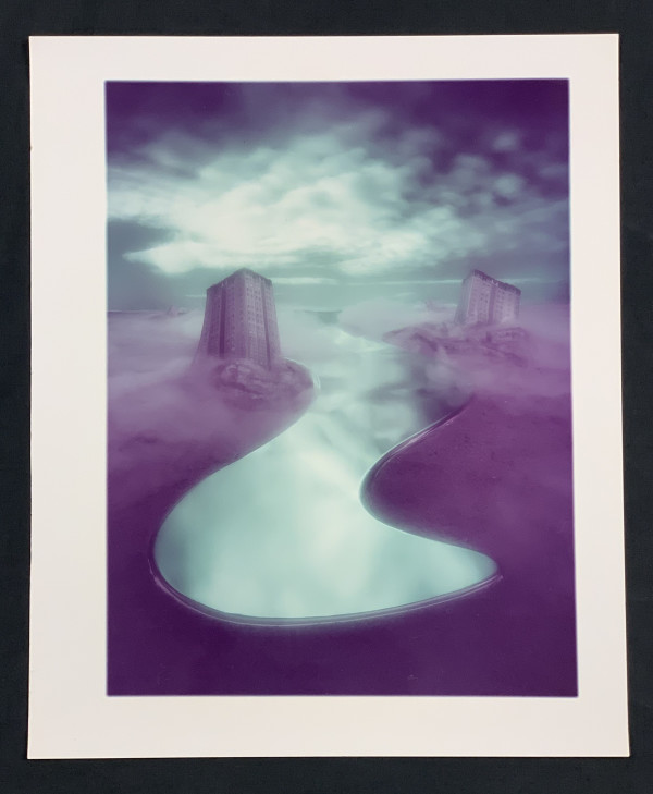 Title unknown (dystopian cityscape) by Willi Langbein