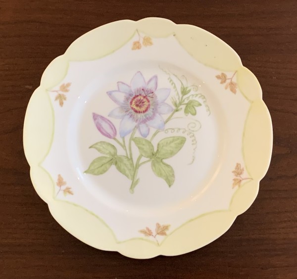 Painted Plate, Floral by Clarissa Tucker Tracy
