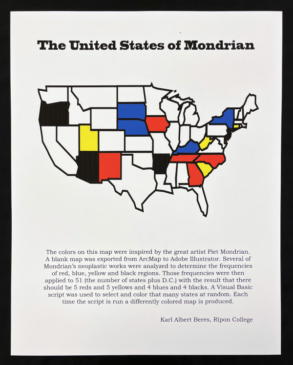 The United States of Mondrian by Karl Beres