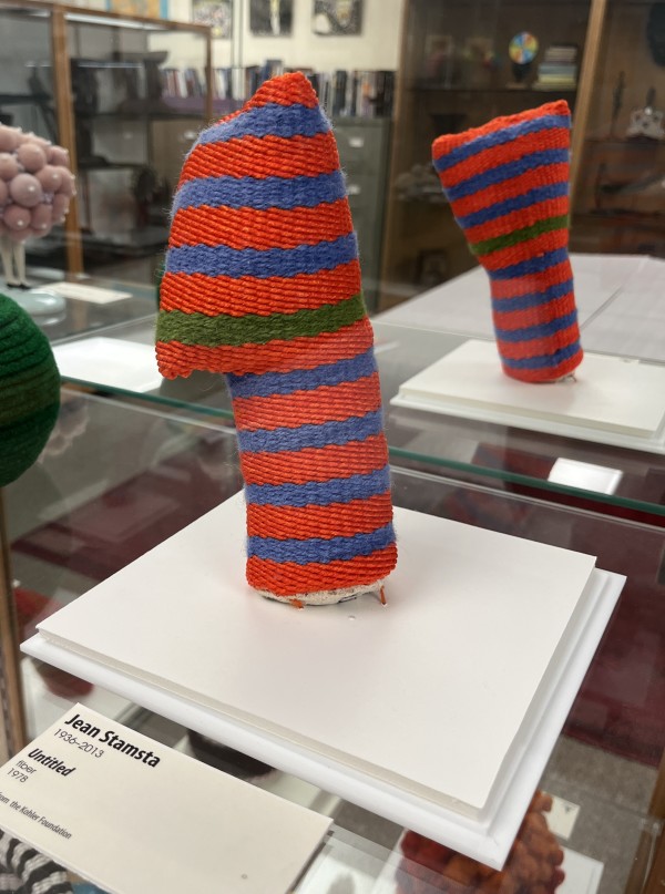 Fiber sculpture by Jean Stamsta