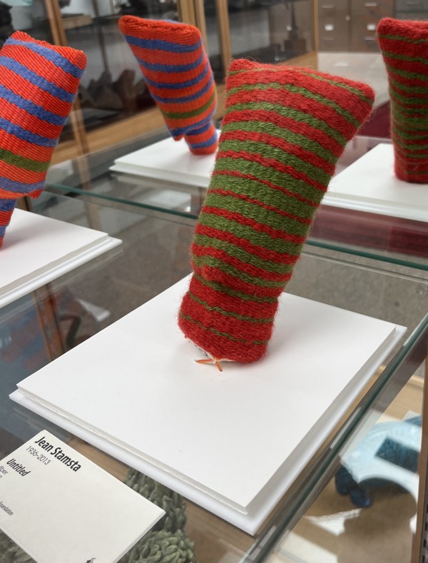 Fiber sculpture by Jean Stamsta