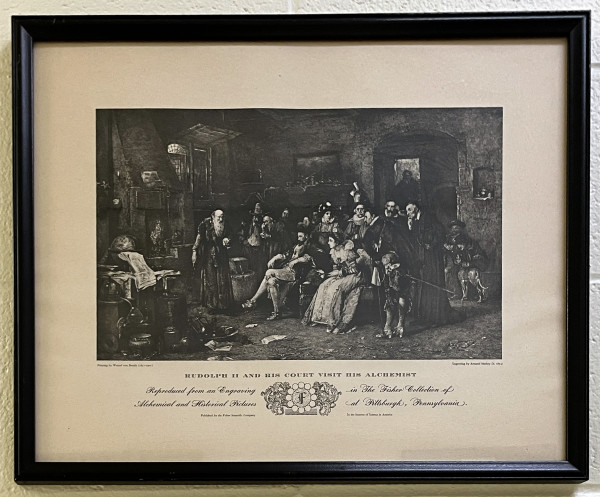 Rudolph II and His Court Visit His Alchemist (reproduction) by Wenzel von Brozik