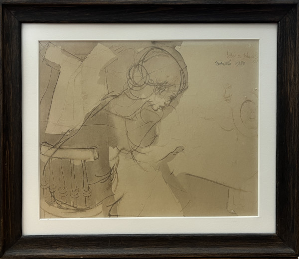 Ink and wash by Lester O. Schwartz