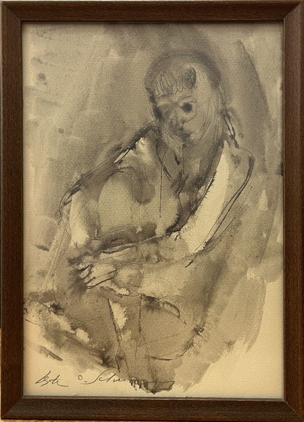 Ink and wash by Lester O. Schwartz