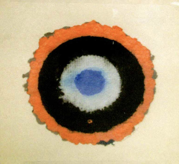 Mandala in Rose, Blue, and Black by Olimpia Ogilvie