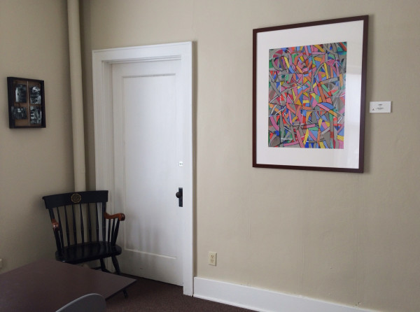 Untitled - 1-2272, oil paint on paper by Irving Bogle Haynes