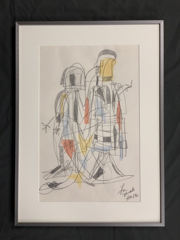 Pencil and Watercolor by Lon P. Michels