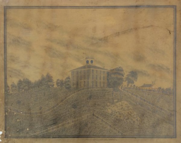 Ripon College. 1853. (East Hall) by Mary Pedwick-Baldwin