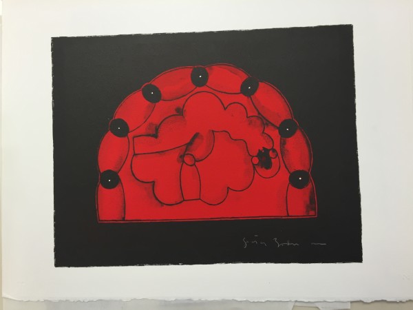Abstract Lithograph by Peter Bodnar