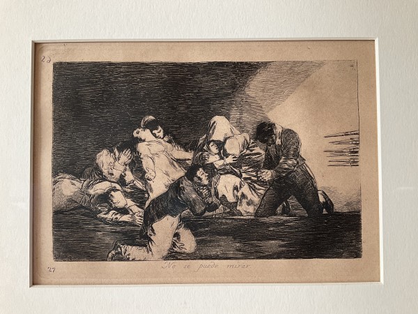 ‘No se puede mirar (One can't look) by Francisco Goya