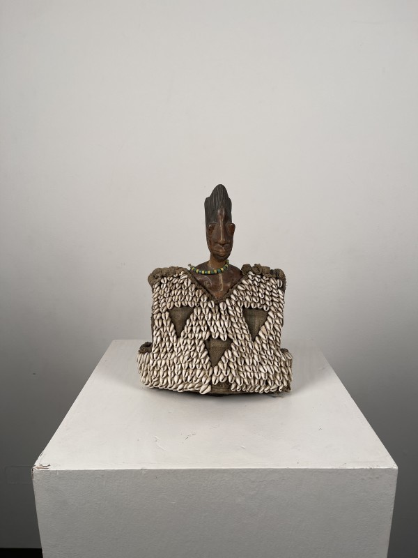 Yoruba Twin Figure with Cowrie Shell Cape by Yoruba culture