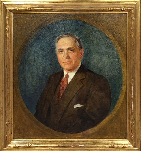 Frank J. Harwood Portrait by William V. Schevill